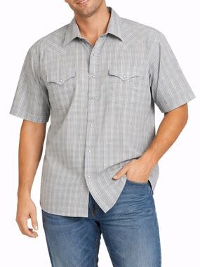Panhandle Slim Plaid Western Snap Shirt XL
